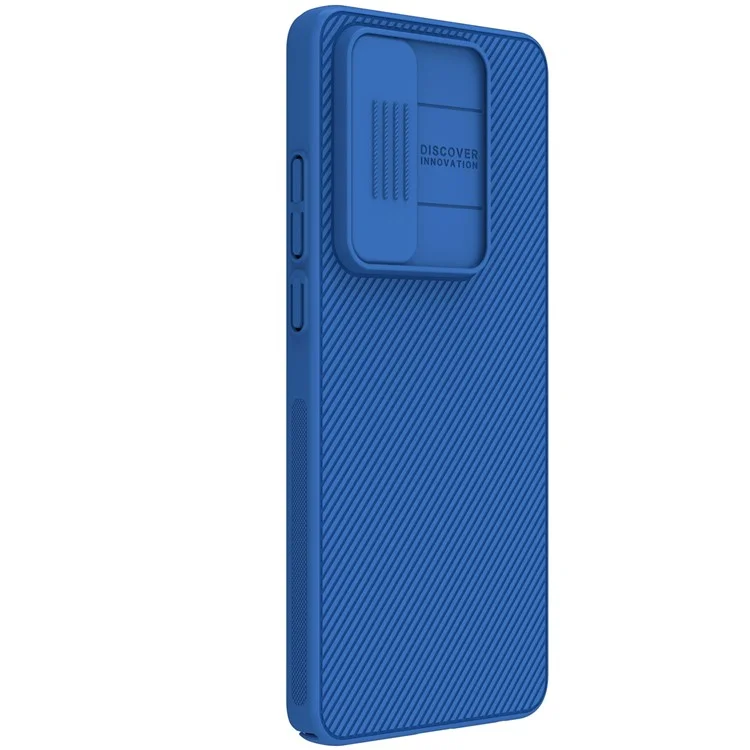 NILLKIN Camshield für OnePlus Nord CE4 Lite 5G / Oppo K12x 5G (China) Case mit Schiebe-Kameraabdeckung PC Handyhülle - Blau