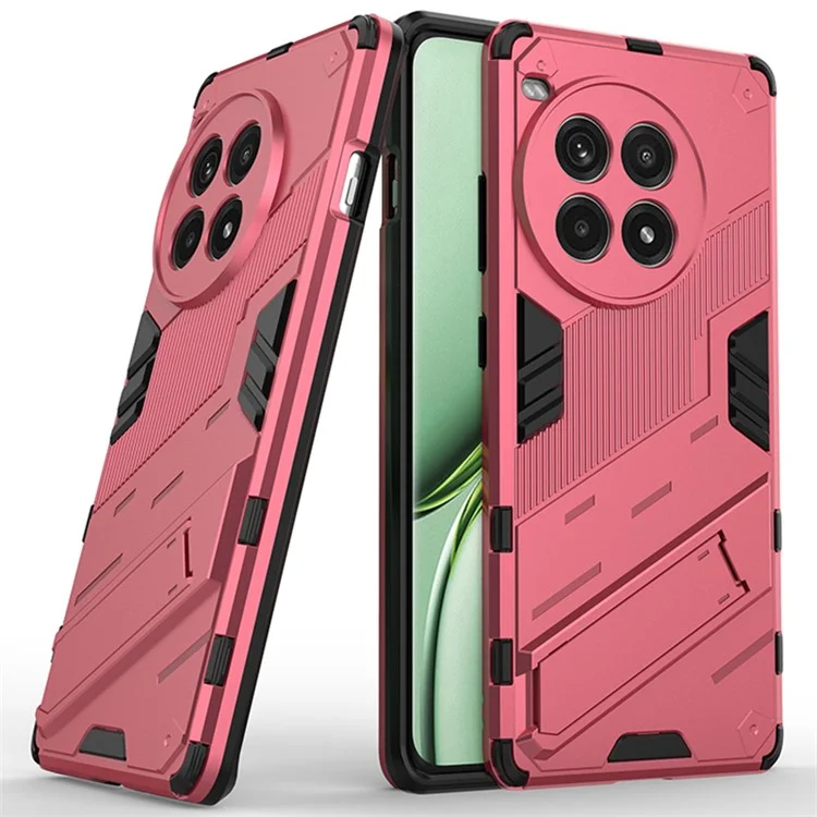 Für OnePlus Ace 3 Pro 5G Case Kickstand PC+TPU stoßfestes Handyhülle - Rose