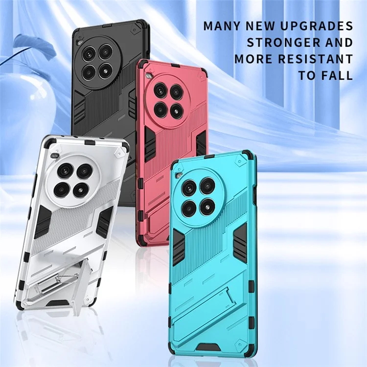 Für OnePlus Ace 3 Pro 5G Case Kickstand PC+TPU stoßfestes Handyhülle - Rose