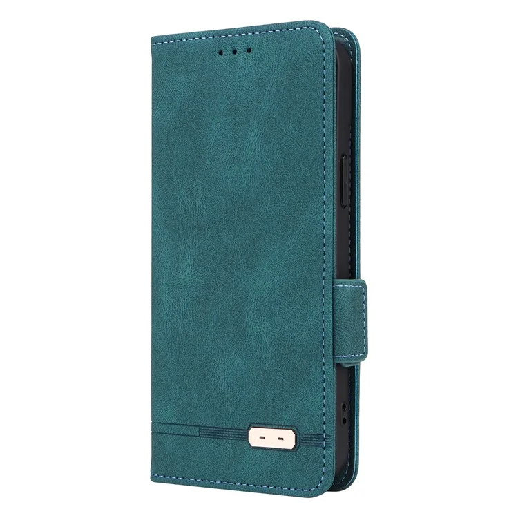 Étui pour iPhone 16 Pro Max en cuir avec support - Bleu