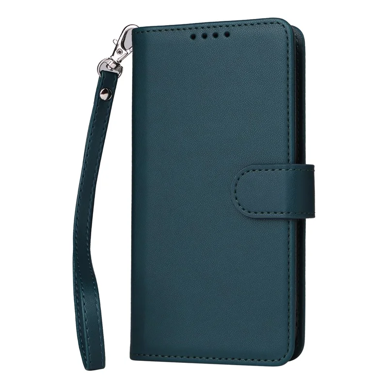 For iPhone 16 Pro Magnetic Case BETOPNICE Detachable PU Leather Phone Cover with Strap - Blue