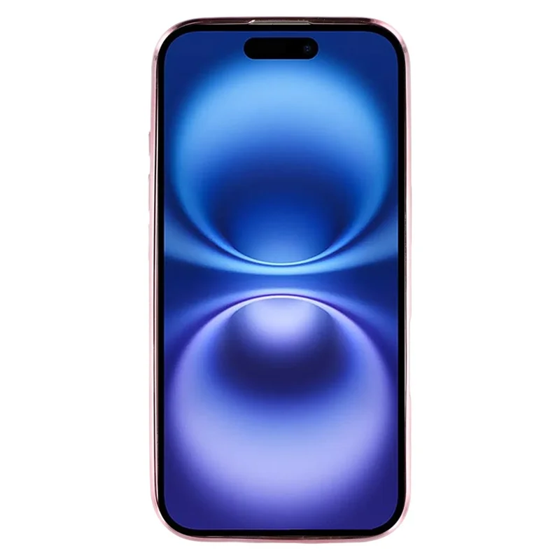 KADEM For iPhone 16 Case TPU Bling Glitter Phone Cover Gradient Shiny Design - Rose Gold