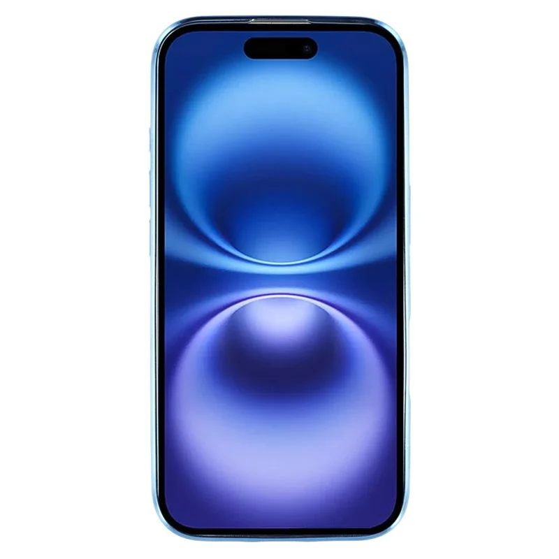 KADEM Per iPhone 16 Case TPU Gradiente Glitter Cover per Telefono con Laccetti - Blu