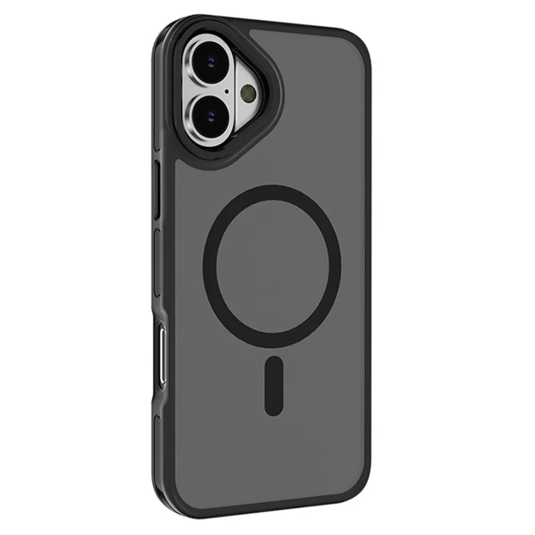 C1-Serie für iPhone 16 Plus Hülle kompatibel mit MagSafe Skin-Touch TPU+PC Handyhülle - Schwarz