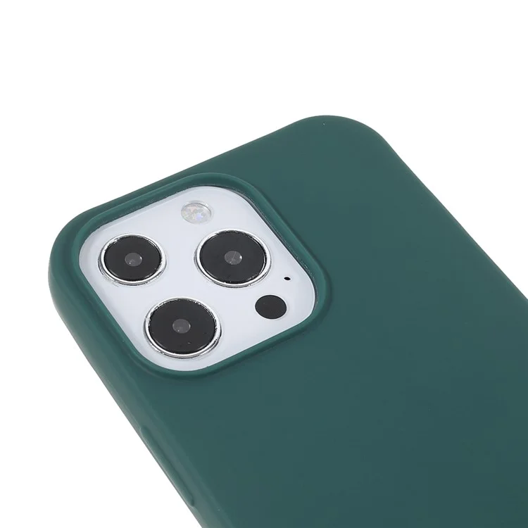 For iPhone 16 Pro Max Case TPU Soft Shockproof Phone Cover with Adjustable Lanyard - Dark Green