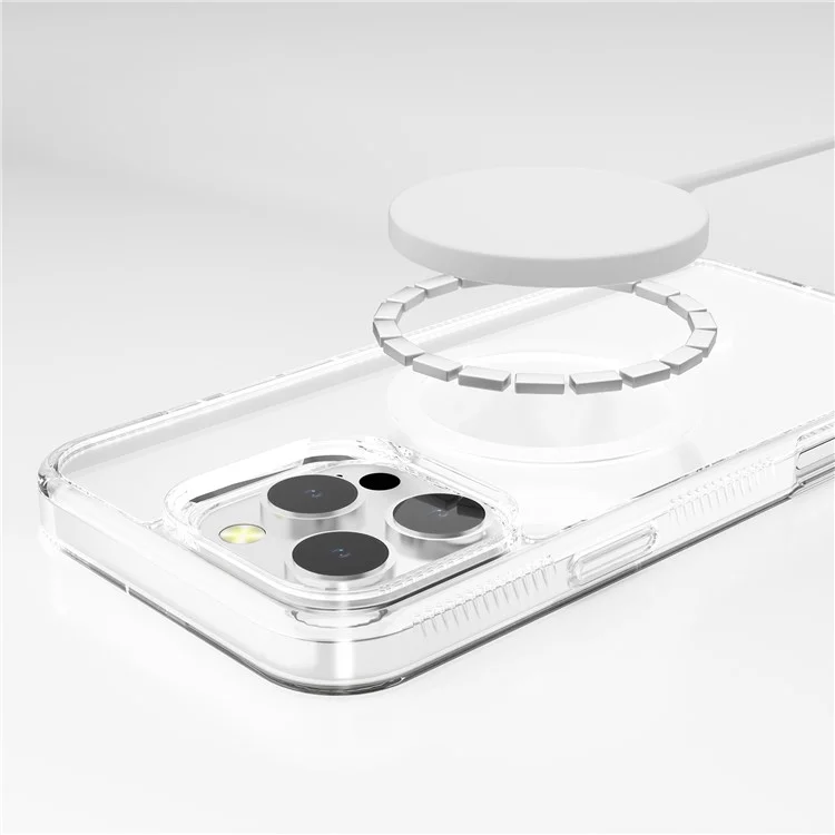 G Style Für iPhone 16 Pro Max Klar Hülle TPU+PC Stoßfest Magnetisch Handyhülle - Transparent