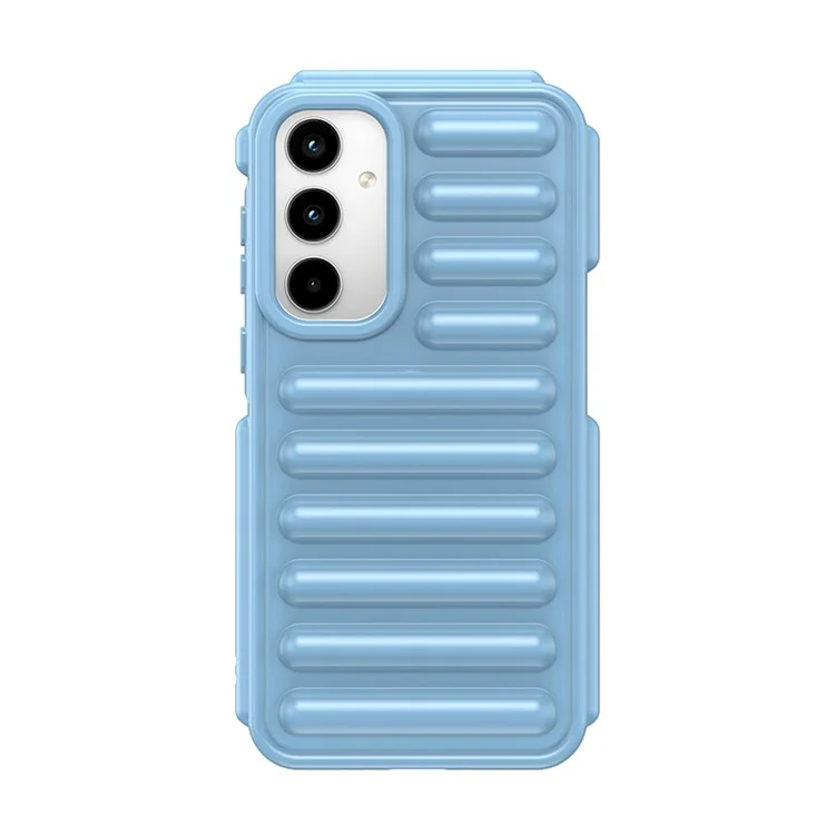 WANLONFENG LK Series for Samsung Galaxy A35 5G TPU Case Phone Cover with Screen Film - Blue