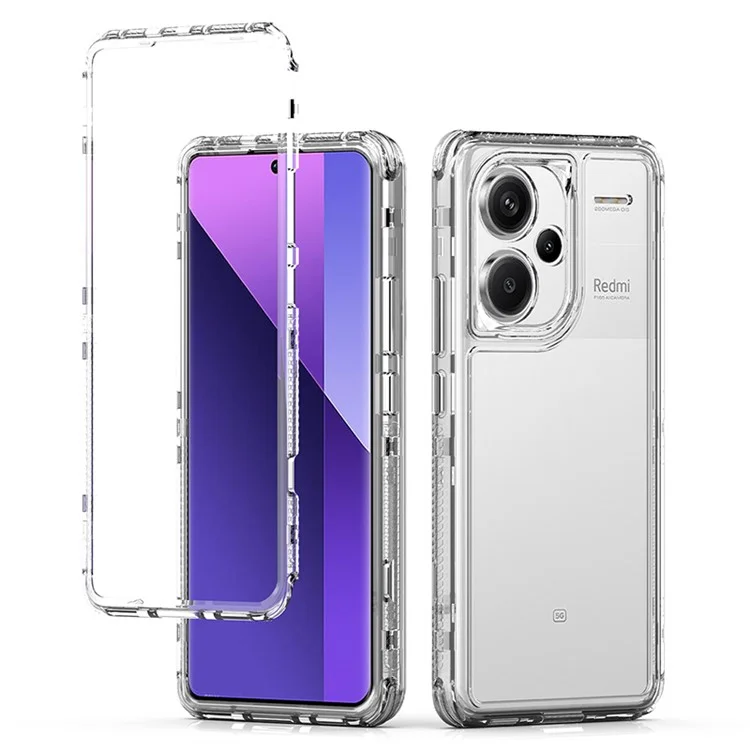Für Xiaomi Redmi Note 13 Pro+ 5G Clear Case Acryl+TPU Hybrid Handyhülle