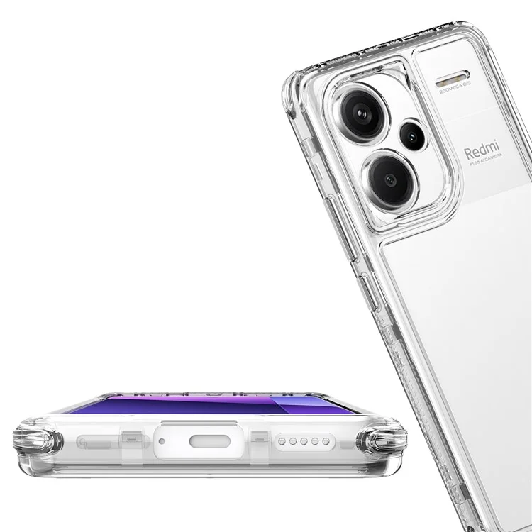 Für Xiaomi Redmi Note 13 Pro+ 5G Clear Case Acryl+TPU Hybrid Handyhülle