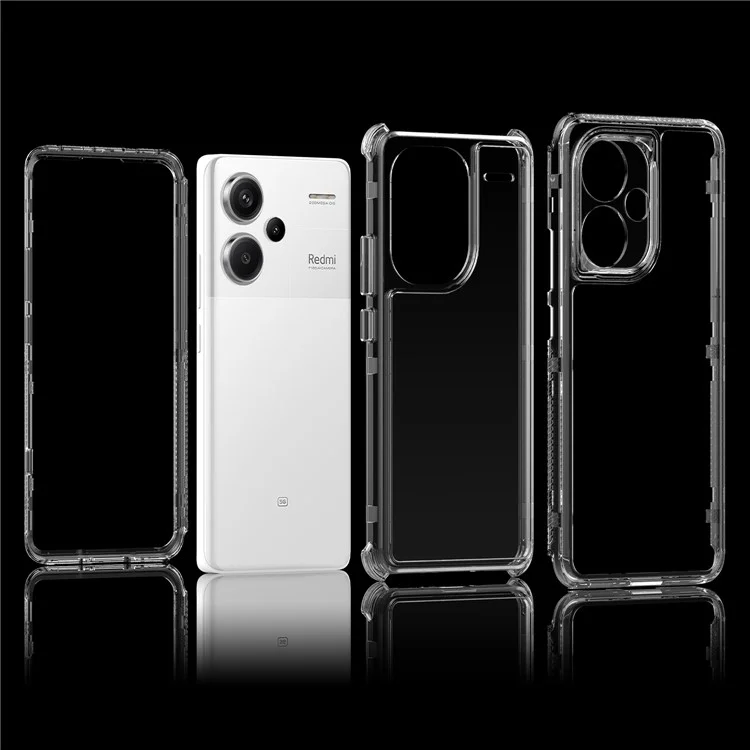Für Xiaomi Redmi Note 13 Pro+ 5G Clear Case Acryl+TPU Hybrid Handyhülle