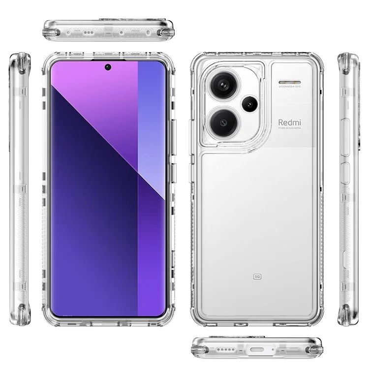 Für Xiaomi Redmi Note 13 Pro+ 5G Clear Case Acryl+TPU Hybrid Handyhülle