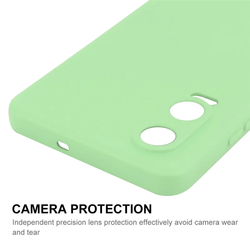 ENKAY HAT PRINCE para Oppo K12x 5G (China) / OnePlus Nord CE4 Lite 5G Funda Borde Recto Silicona Líquida Cubierta de Teléfono - Verde Claro