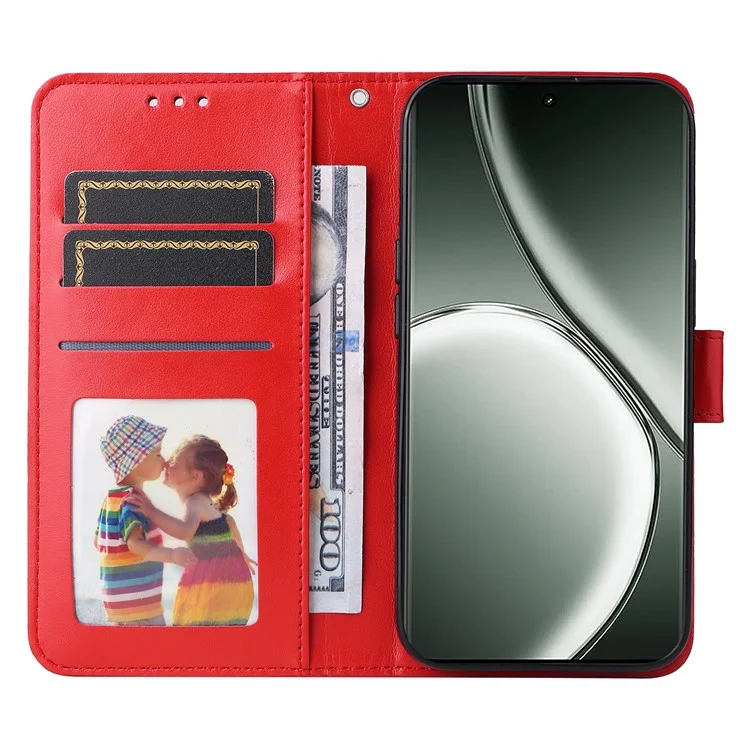 Für Realme GT 6 5G / GT Neo6 SE 5G Brieftasche Hülle Sonnenblume Lederabdeckung - Rot
