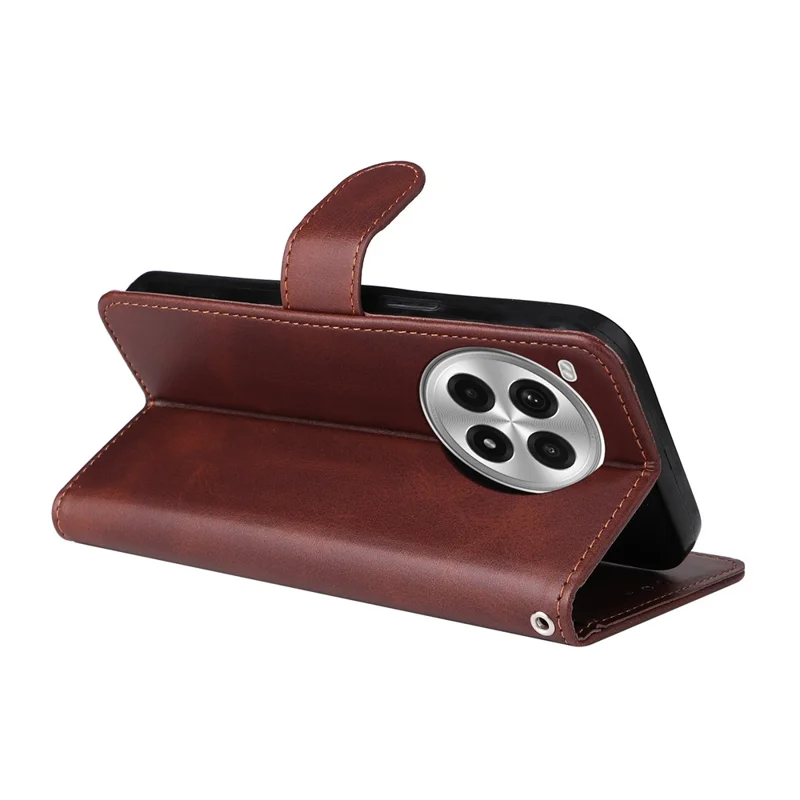 For OnePlus Ace 3 Pro 5G Case Wallet PU Leather Folio Flip Phone Cover - Brown