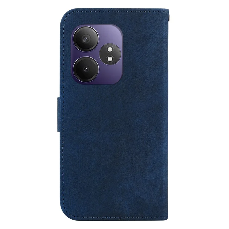 Für Realme GT Neo6 SE 5G / GT 6 5G / 6T 5G / Neo6 5G Wallet Case Tiger Imprint Leather Protective Phone Cover - Dunkelblau