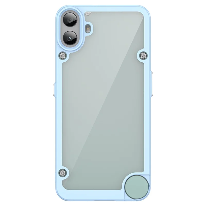 For Nothing CMF Phone 1 Shockproof Case TPU +Acrylic Protective Clear Phone Cover - Blue