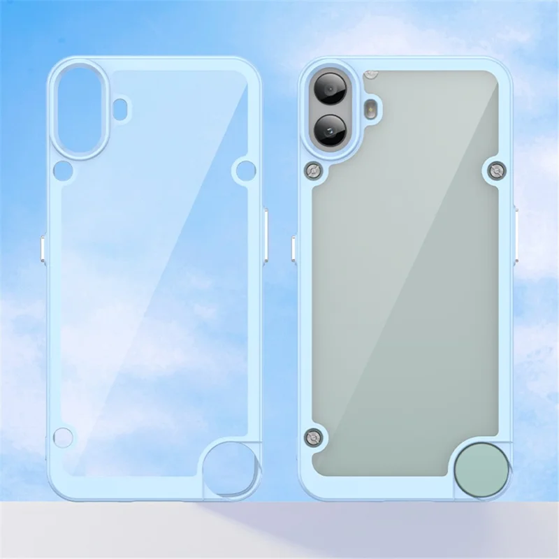For Nothing CMF Phone 1 Shockproof Case TPU +Acrylic Protective Clear Phone Cover - Blue