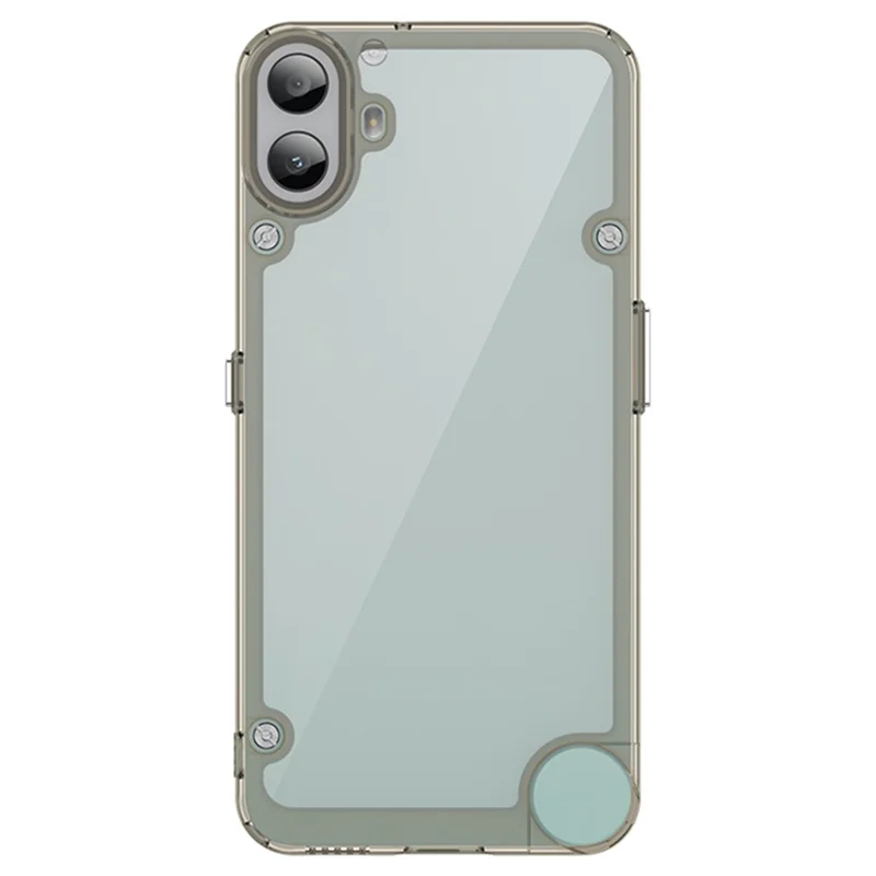 For Nothing CMF Phone 1 Shockproof Case TPU +Acrylic Protective Clear Phone Cover - Transparent Grey