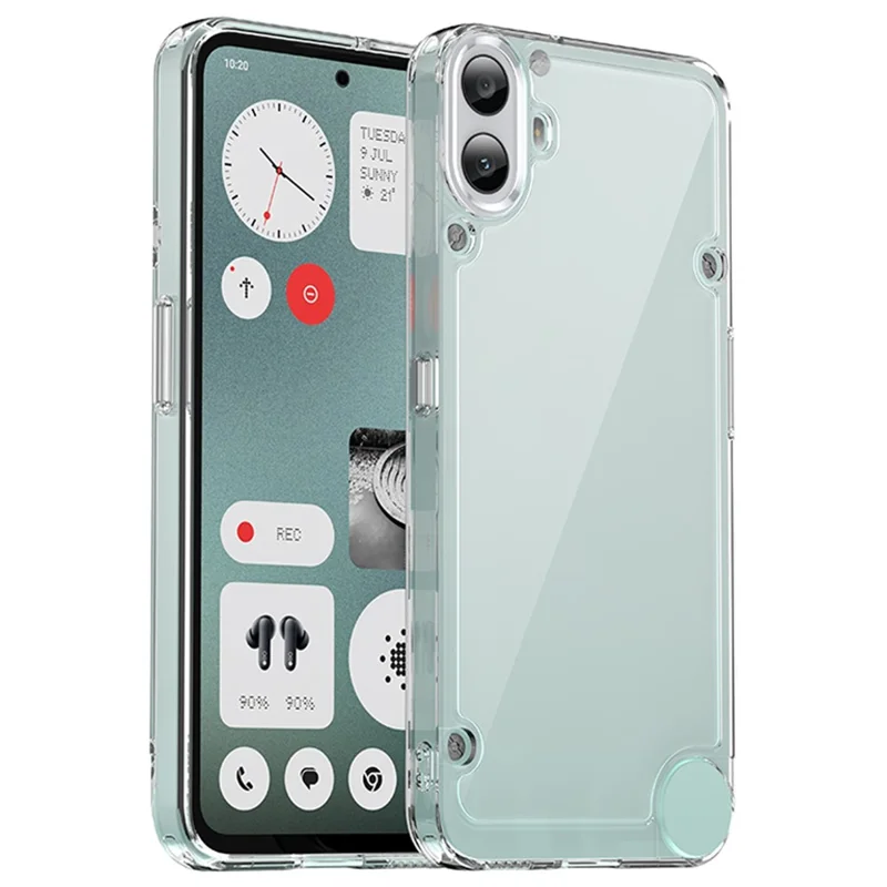 For Nothing CMF Phone 1 Shockproof Case TPU +Acrylic Protective Clear Phone Cover - Transparent