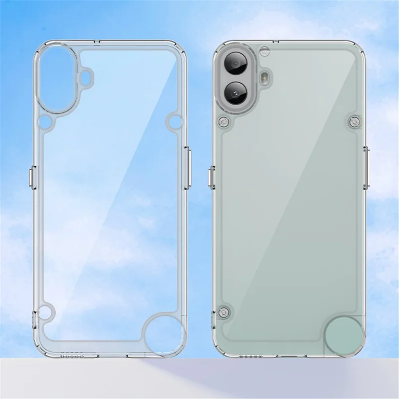 For Nothing CMF Phone 1 Shockproof Case TPU +Acrylic Protective Clear Phone Cover - Transparent