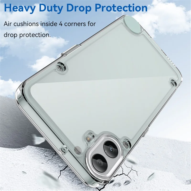 For Nothing CMF Phone 1 Shockproof Case TPU +Acrylic Protective Clear Phone Cover - Transparent