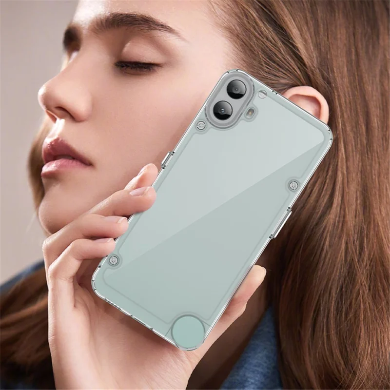 For Nothing CMF Phone 1 Shockproof Case TPU +Acrylic Protective Clear Phone Cover - Transparent