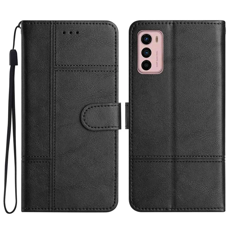 Caixa de Telefone Celular Para Motorola Moto G42 4G, Textura de Chupturo de Chido de Chupe Busines - Preto