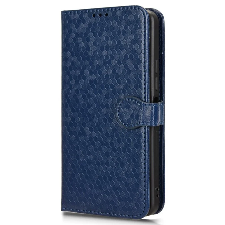 Para Umidigi G6 Funda Patrón de Puntos Impresión Cartera de Piel PU Funda de Teléfono - Azul Oscuro