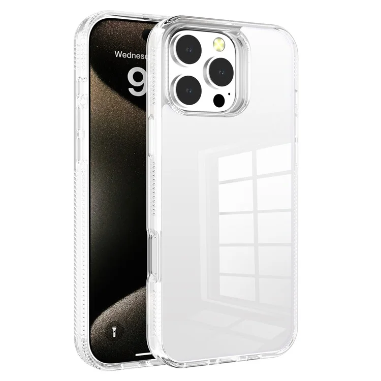 G Style For iPhone 15 Pro Max Transparent Case Shock-Absorption TPU+PC Phone Cover - Transparent