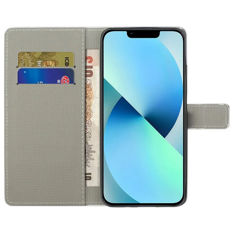 Custodia per iPhone 16 Pro Case Pattern Print PU Leather Wallet Flip Phone Cover - Non toccare il mio cellulare