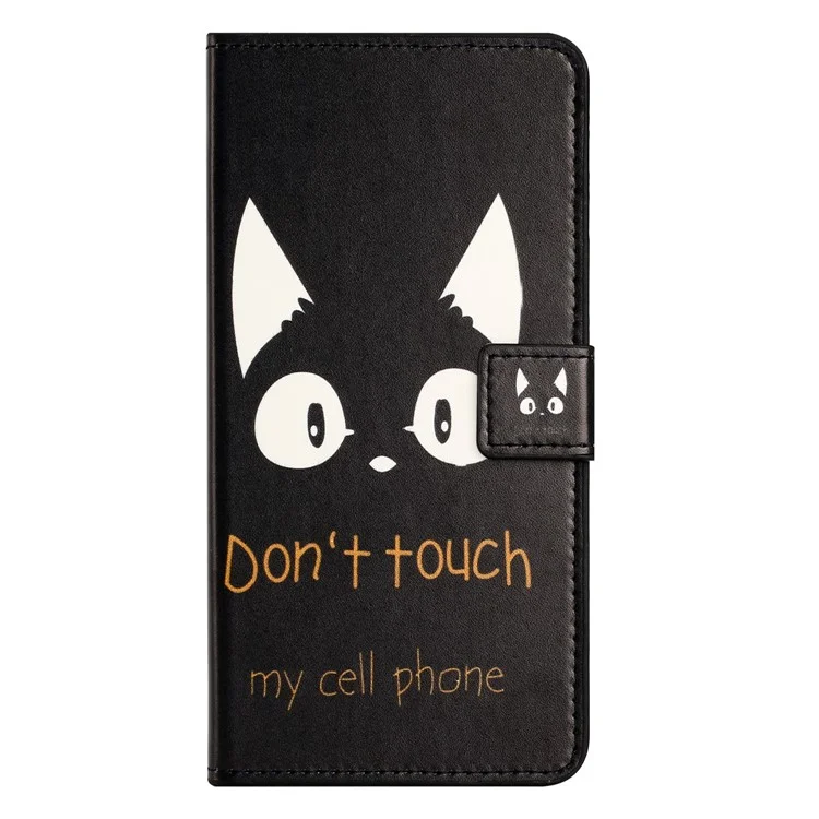 Custodia per iPhone 16 Pro Case Pattern Print PU Leather Wallet Flip Phone Cover - Non toccare il mio cellulare