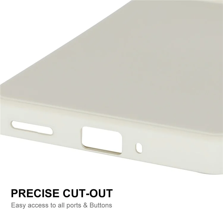 ENKAY HAT PRINCE для OnePlus 12 5G Чехол противоударный с прямыми краями Силиконовый чехол для телефона - Бежевый