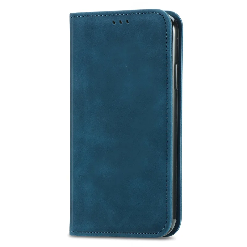 For Honor 200 5G Case Card Holder Vintage Leather Phone Cover - Dark Blue