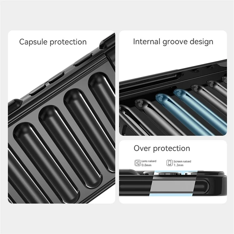 Capsule Series for Oppo Reno12 5G (Global) Case Protective TPU Phone Cover - Black