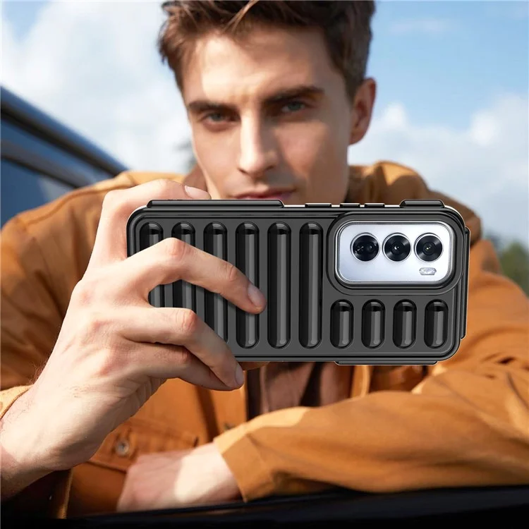Capsule Series for Oppo Reno12 5G (Global) Case Protective TPU Phone Cover - Black