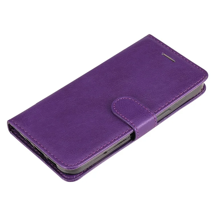 KT Leder-Serie-2 für Samsung Galaxy M35 5G Hülle Wallet Handyhülle Einfarbig mit Ständer - Lila