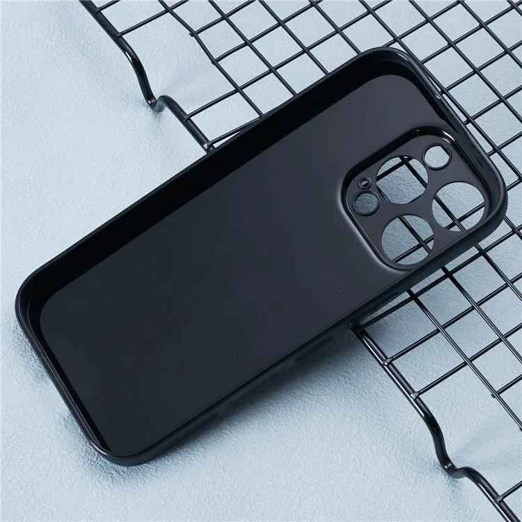 Чехол для iPhone 16 Pro Max, мягкий, гибкий ТПУ, тонкая, текстурированная под углеродное волокно телефонная крышка
