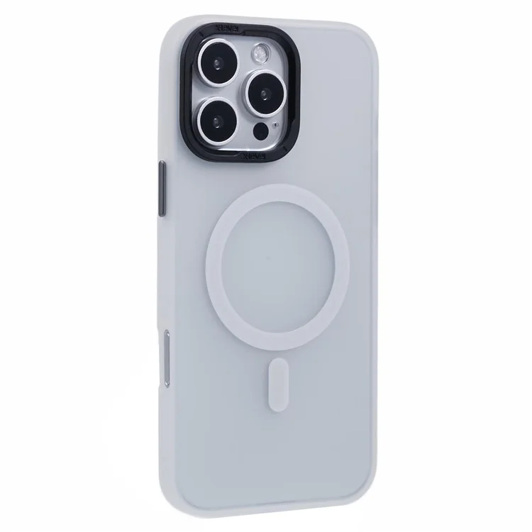 X-LEVEL Per iPhone 16 Pro Case Compatibile con MagSafe Finitura Opaca PC + Custodia Telefonica TPU - Bianco