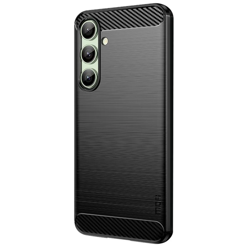 MOFI JK TPU Series-1 для Samsung Galaxy S24 FE TPU Case Чехол с текстурой под углеродное волокно - Черный