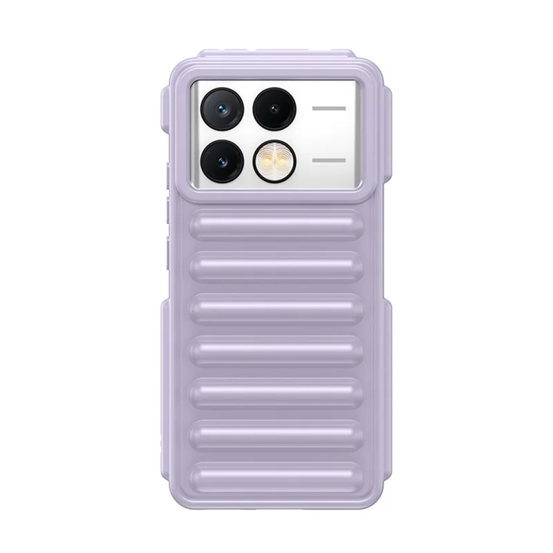 WANLONFENG LK Series for Xiaomi Poco X6 Pro 5G / Redmi K70E 5G TPU Case with Screen Protector Capsule Design - Purple