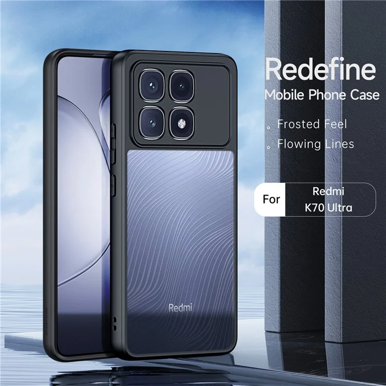 Dux Ducis Aimo -serie Für Xiaomi Redmi K70 Ultra Case Matte TPU+PC -abdeckung (reichweite Zertifizierung) - Schwarz