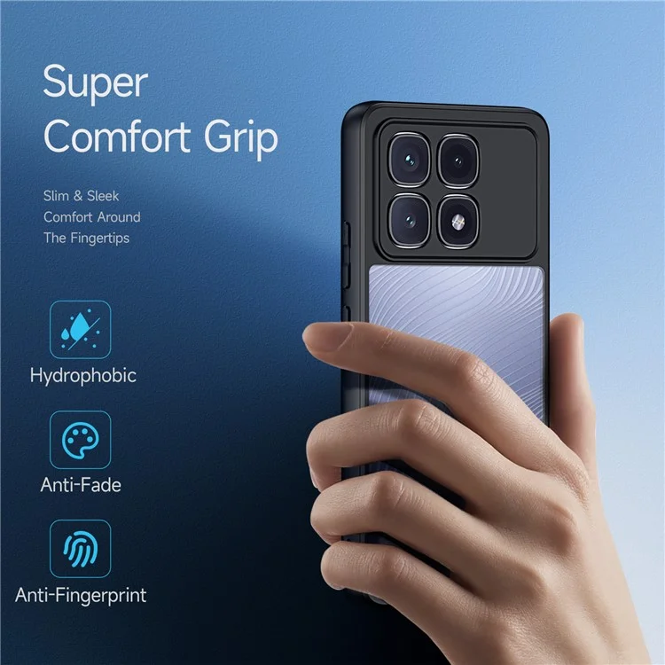 Dux Ducis Aimo -serie Für Xiaomi Redmi K70 Ultra Case Matte TPU+PC -abdeckung (reichweite Zertifizierung) - Schwarz