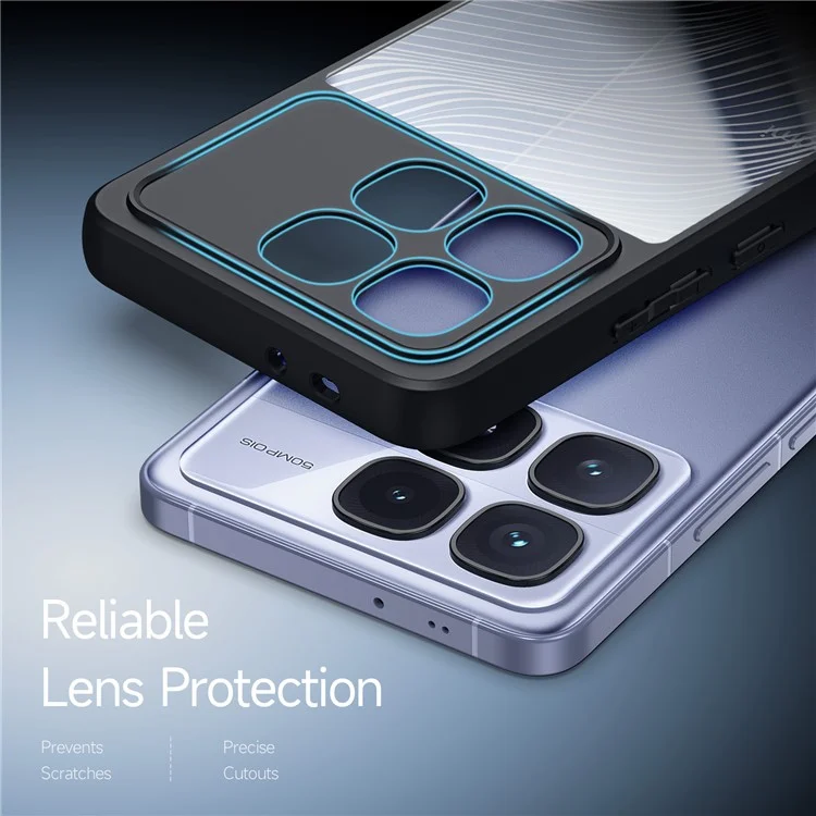 Dux Ducis Aimo -serie Für Xiaomi Redmi K70 Ultra Case Matte TPU+PC -abdeckung (reichweite Zertifizierung) - Schwarz