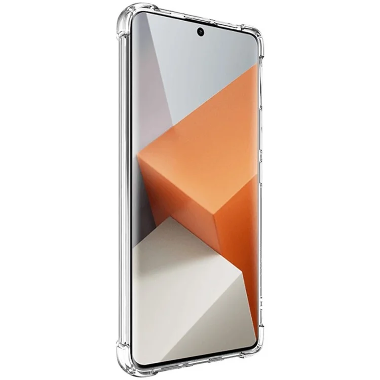 IMAK Pour Xiaomi Redmi Note 13 Pro+ 5G Coque Airbag Coins Transparent PC+TPU Housse de Téléphone
