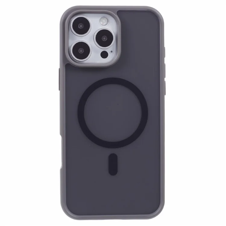 X-LEVEL For iPhone 16 Pro Max Case Compatible with MagSafe Skin-Touch TPU+Acrylic Phone Cover - Grey