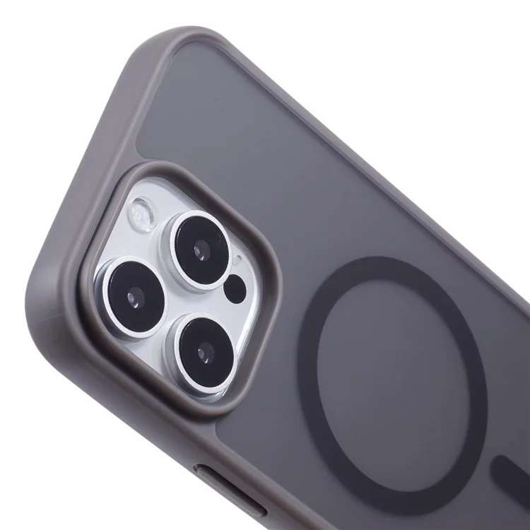 X-LEVEL For iPhone 16 Pro Max Case Compatible with MagSafe Skin-Touch TPU+Acrylic Phone Cover - Grey