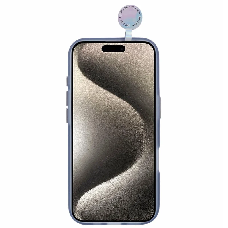 YOUNGKIT Technology Series for iPhone 16 Pro Case Compatible with MagSafe PC+TPU Matte Phone Cover IMD Pattern - Black