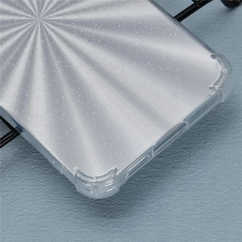 For Samsung Galaxy S24 FE Phone Case Anti-Drop TPU Protective Cover with Card Paper - Aurora Silver