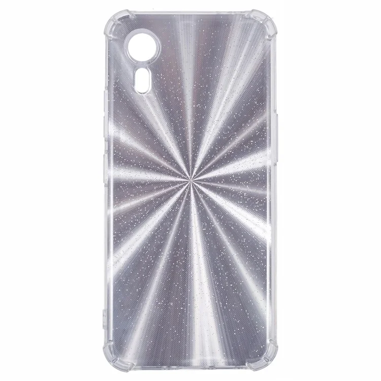 Pour Samsung Galaxy Xcover7 Coque Transparente Anti-Chute Coque de Téléphone TPU Amovible avec 4 Papiers Amovibles