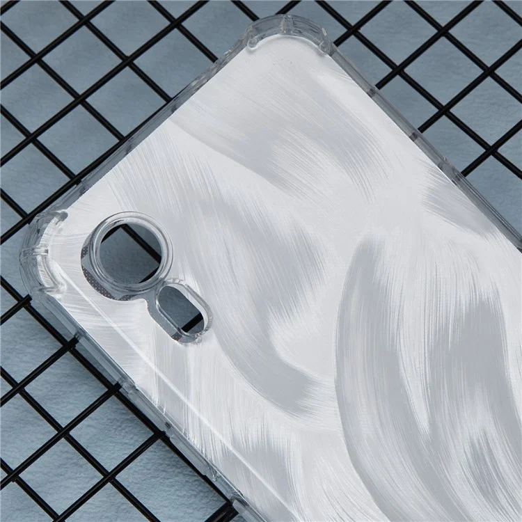 Pour Samsung Galaxy Xcover7 Coque Transparente Anti-Chute Coque de Téléphone TPU Amovible avec 4 Papiers Amovibles